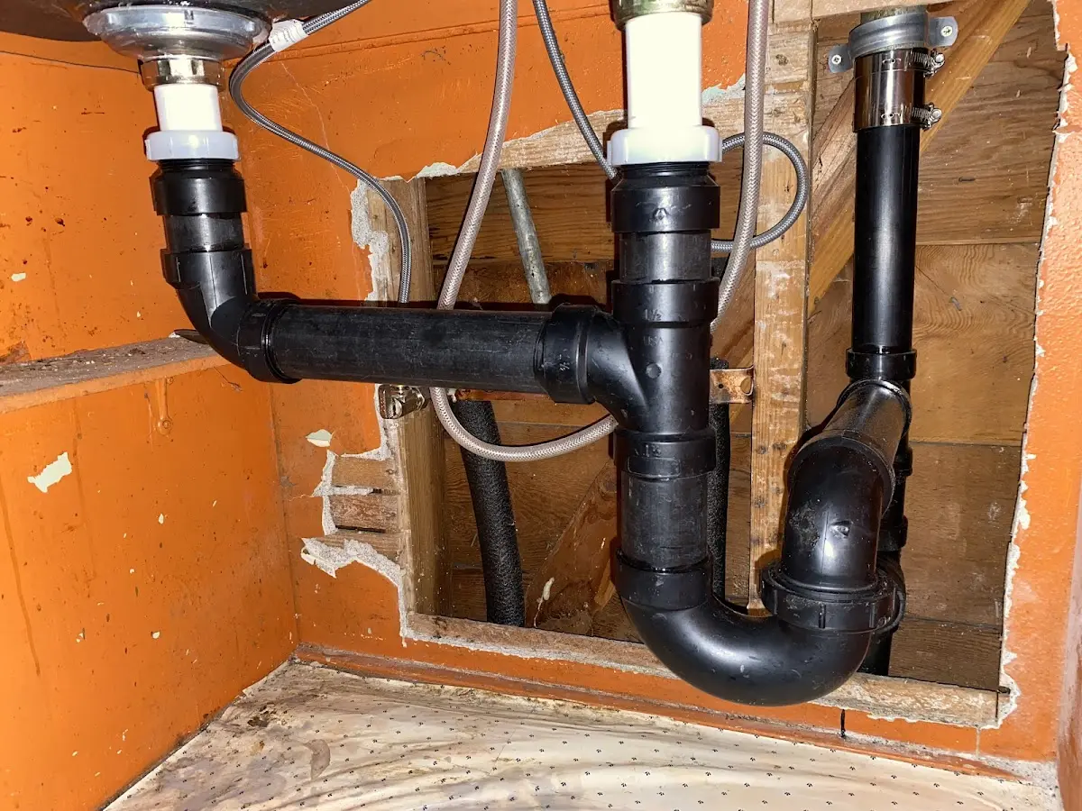 Professional Repiping Services equipment and tools on the job in Sayre